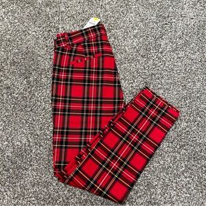 J Crew Winnie Pant - Red Tartan